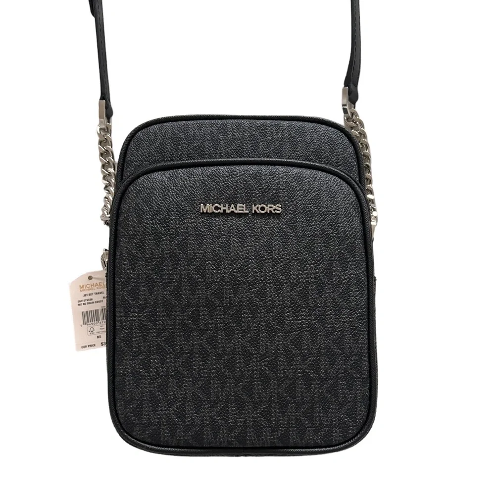 Authentic Michael Kors Jet Set Travel Logo Crossbody Bag - Picture 2 of 6
